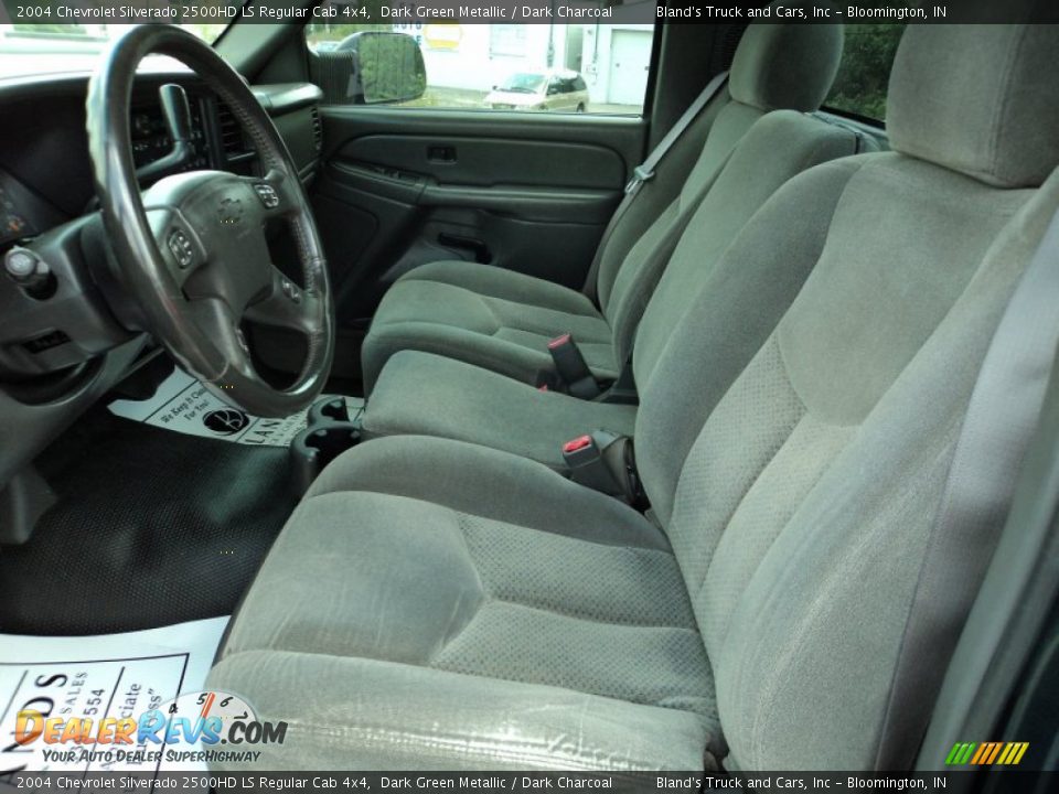 2004 Chevrolet Silverado 2500HD LS Regular Cab 4x4 Dark Green Metallic / Dark Charcoal Photo #16