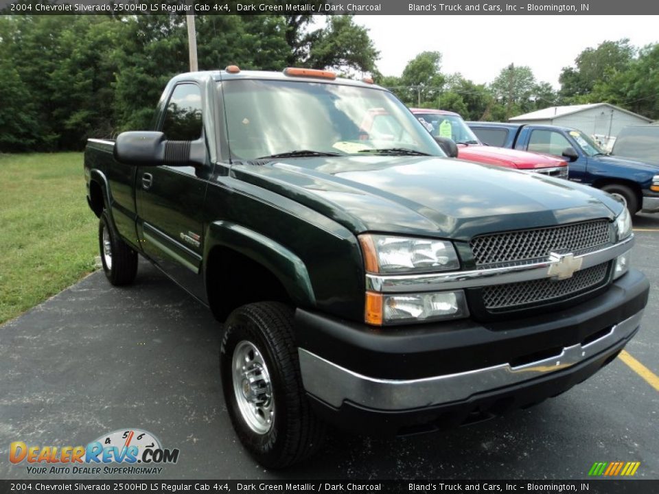 2004 Chevrolet Silverado 2500HD LS Regular Cab 4x4 Dark Green Metallic / Dark Charcoal Photo #27