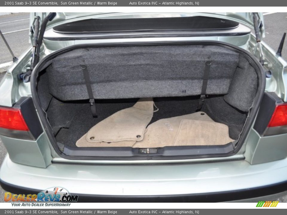 2001 Saab 9-3 SE Convertible Trunk Photo #8