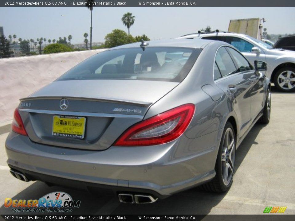 2012 Mercedes-Benz CLS 63 AMG Palladium Silver Metallic / Black Photo #4