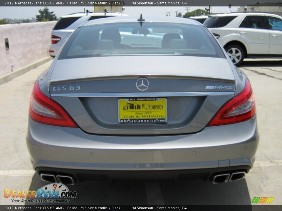 2012 Mercedes-Benz CLS 63 AMG Palladium Silver Metallic / Black Photo #5