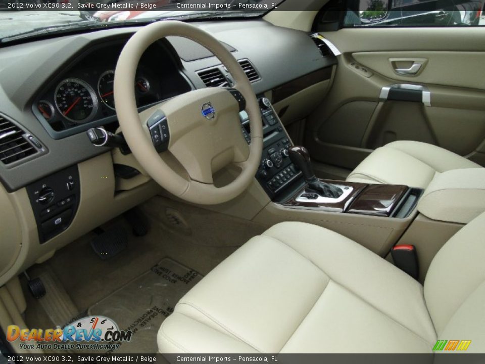 Beige Interior - 2012 Volvo XC90 3.2 Photo #8