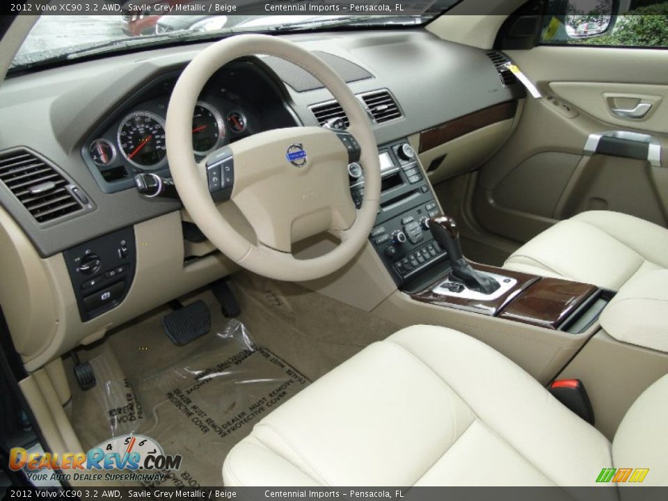 Beige Interior - 2012 Volvo XC90 3.2 AWD Photo #8