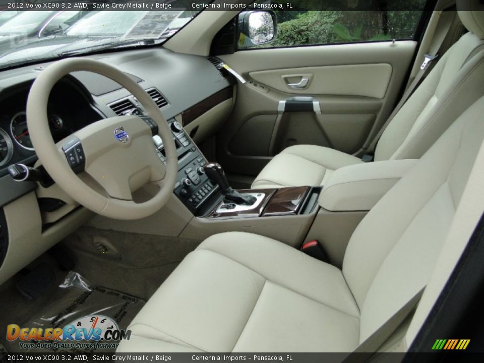 Beige Interior - 2012 Volvo XC90 3.2 AWD Photo #9