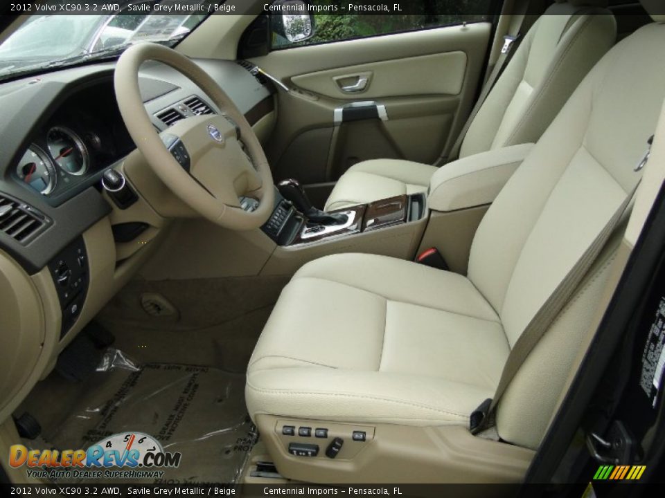 Beige Interior - 2012 Volvo XC90 3.2 AWD Photo #10