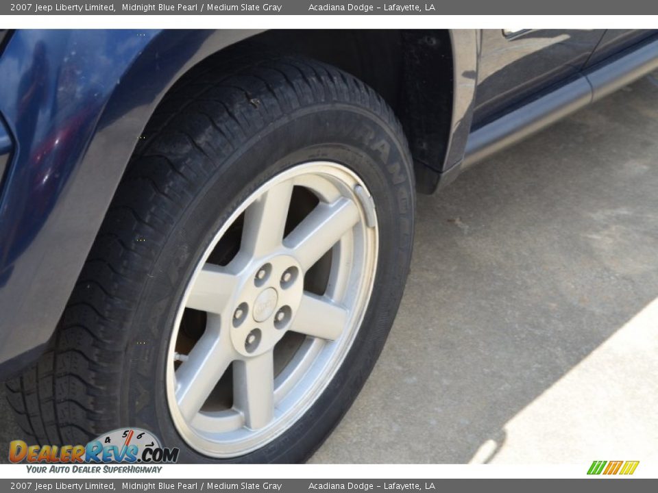 2007 Jeep Liberty Limited Midnight Blue Pearl / Medium Slate Gray Photo #7