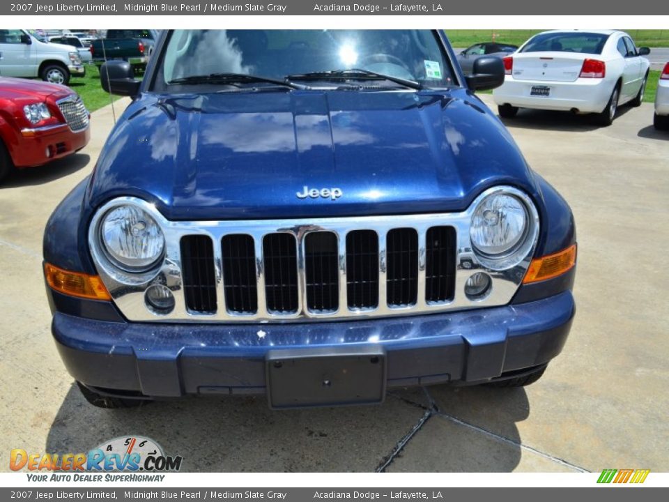 2007 Jeep Liberty Limited Midnight Blue Pearl / Medium Slate Gray Photo #9