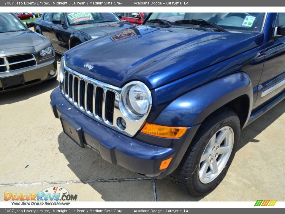2007 Jeep Liberty Limited Midnight Blue Pearl / Medium Slate Gray Photo #10