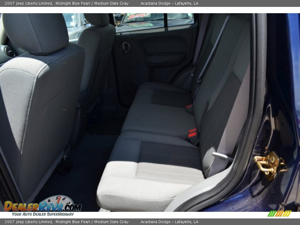 2007 Jeep Liberty Limited Midnight Blue Pearl / Medium Slate Gray Photo #18