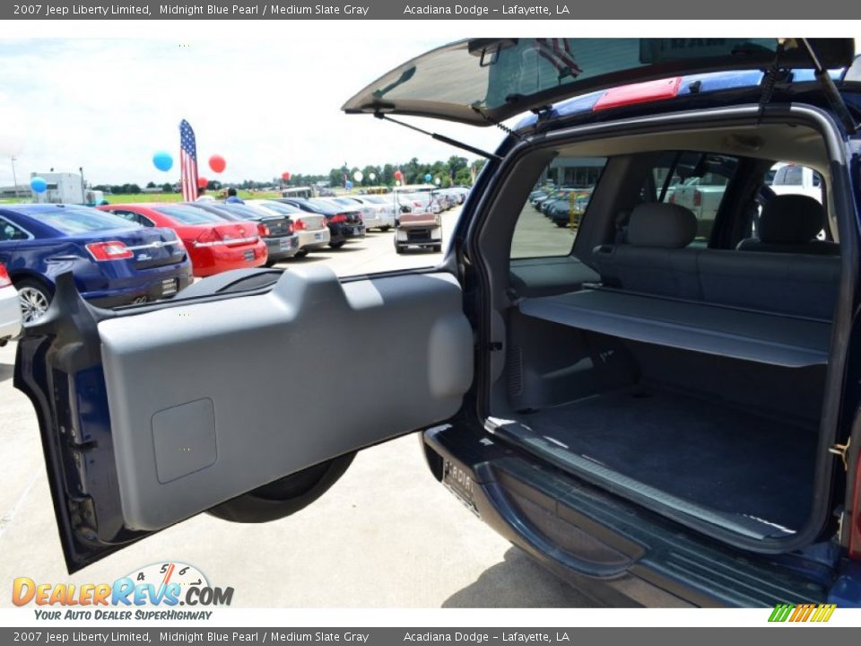 2007 Jeep Liberty Limited Midnight Blue Pearl / Medium Slate Gray Photo #19