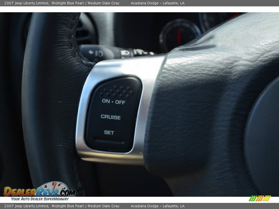 2007 Jeep Liberty Limited Midnight Blue Pearl / Medium Slate Gray Photo #22