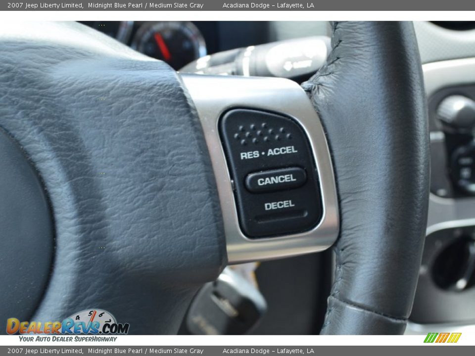 2007 Jeep Liberty Limited Midnight Blue Pearl / Medium Slate Gray Photo #23