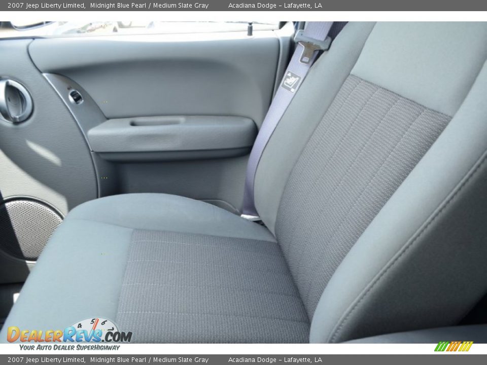 2007 Jeep Liberty Limited Midnight Blue Pearl / Medium Slate Gray Photo #27