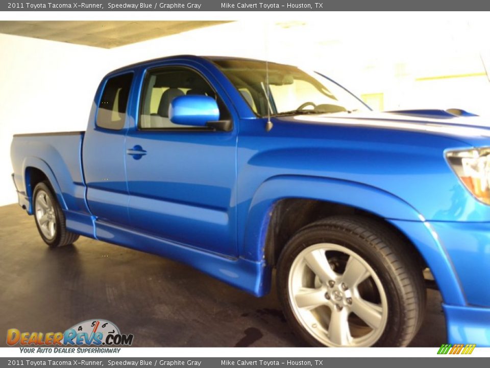 2011 Toyota Tacoma X-Runner Speedway Blue / Graphite Gray Photo #7