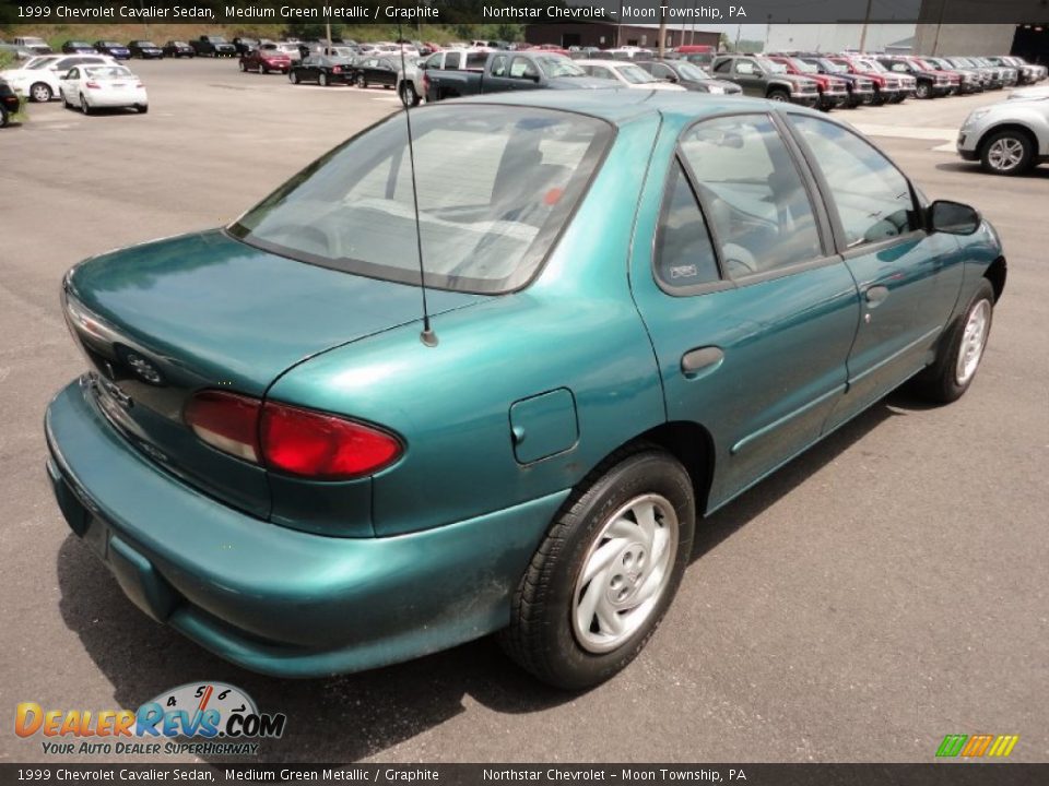 Medium Green Metallic 1999 Chevrolet Cavalier Sedan Photo #7