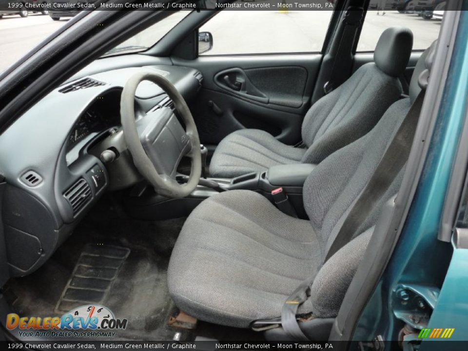 Graphite Interior - 1999 Chevrolet Cavalier Sedan Photo #9