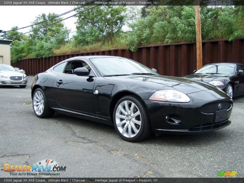 Front 3/4 View of 2009 Jaguar XK XK8 Coupe Photo #7