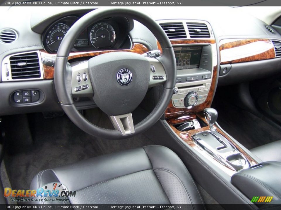 Charcoal Interior - 2009 Jaguar XK XK8 Coupe Photo #17