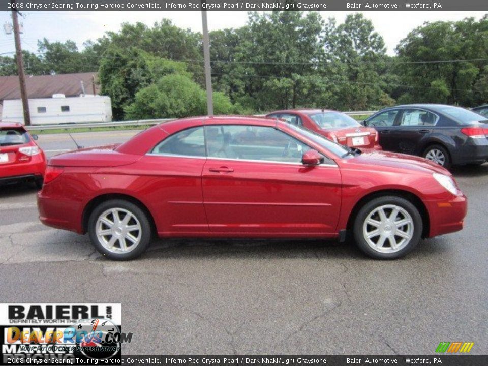 2008 Chrysler Sebring Touring Hardtop Convertible Inferno Red Crystal ...