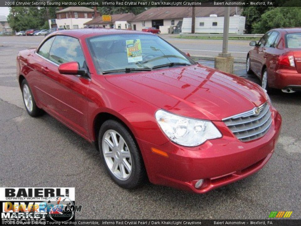 2008 Chrysler Sebring Touring Hardtop Convertible Inferno Red Crystal ...