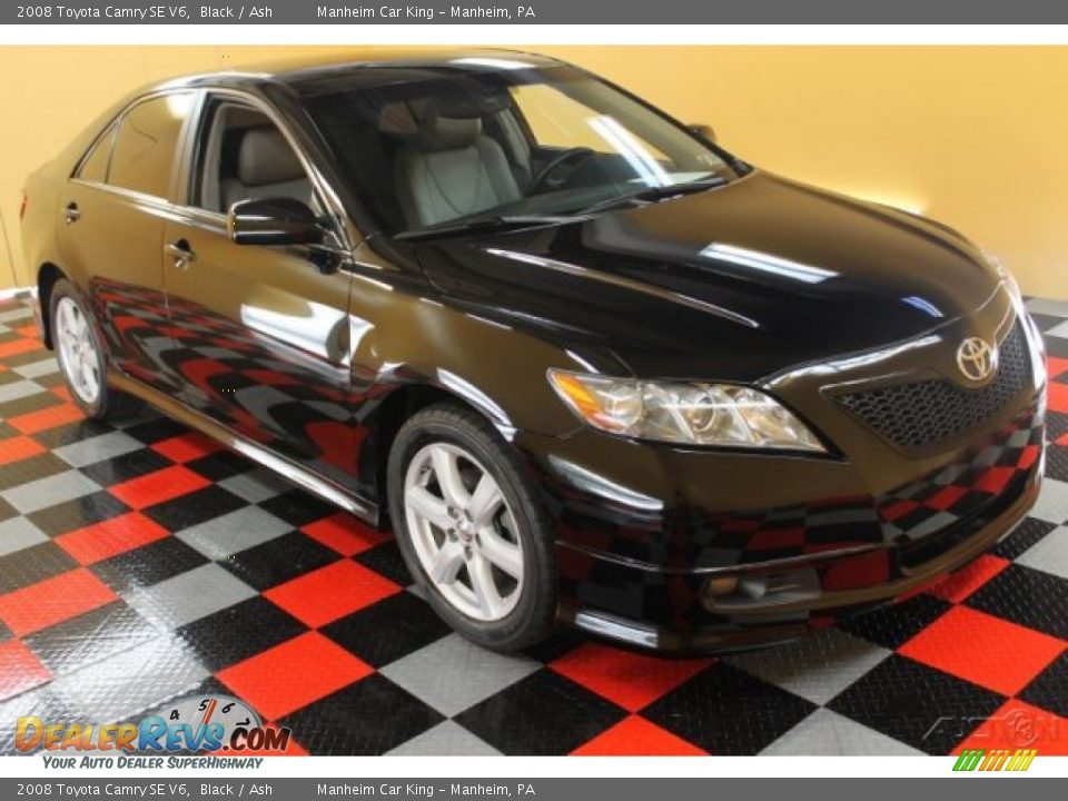 2008 Toyota Camry SE V6 Black / Ash Photo #1