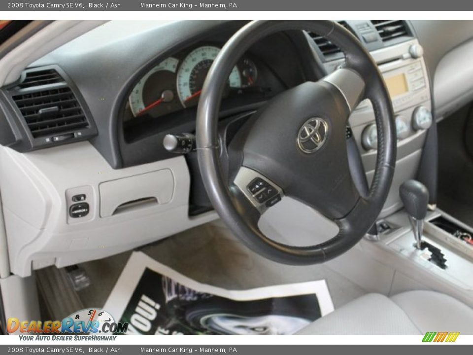 2008 Toyota Camry SE V6 Black / Ash Photo #6
