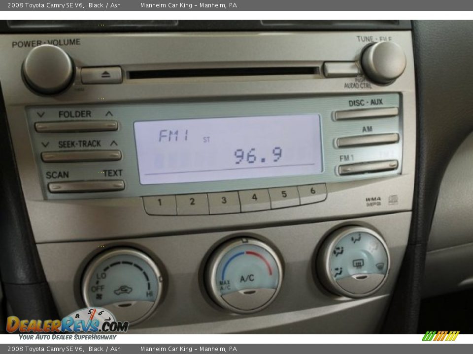 2008 Toyota Camry SE V6 Black / Ash Photo #8