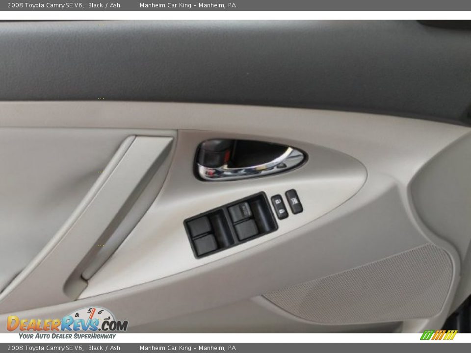 2008 Toyota Camry SE V6 Black / Ash Photo #9