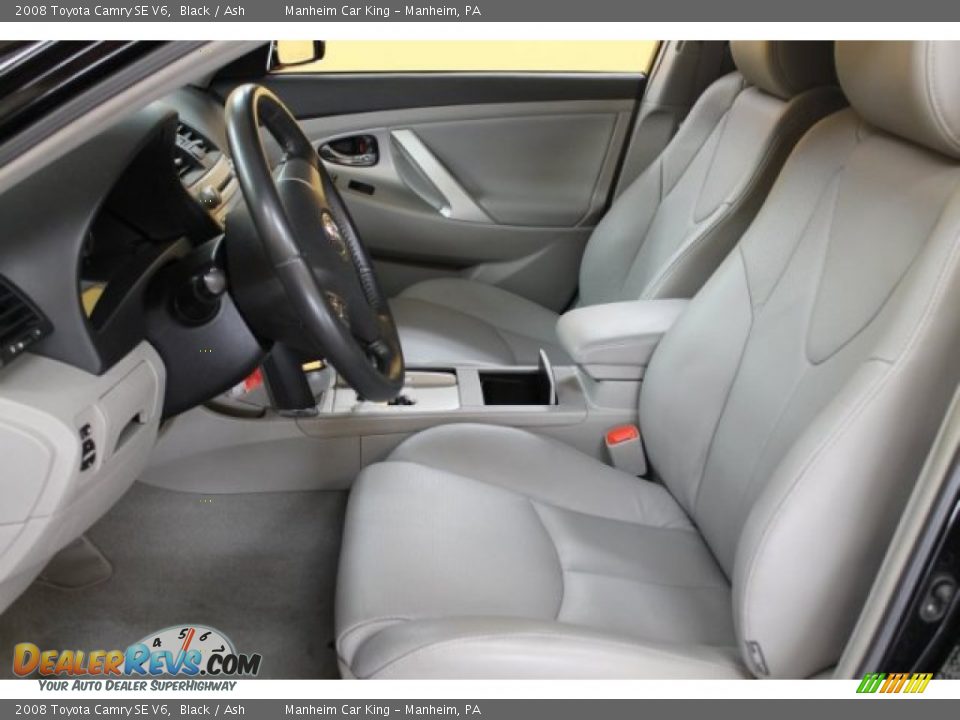 2008 Toyota Camry SE V6 Black / Ash Photo #10