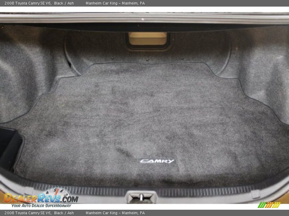 2008 Toyota Camry SE V6 Black / Ash Photo #12