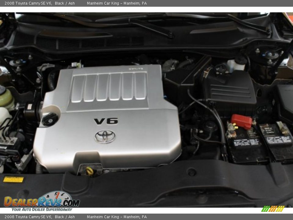 2008 Toyota Camry SE V6 Black / Ash Photo #14