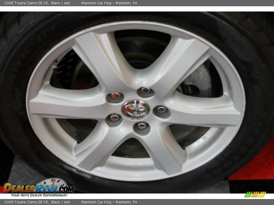 2008 Toyota Camry SE V6 Black / Ash Photo #15