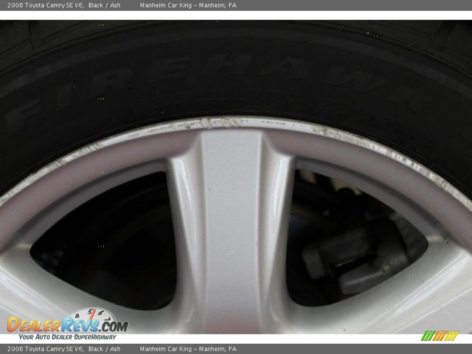 2008 Toyota Camry SE V6 Black / Ash Photo #17