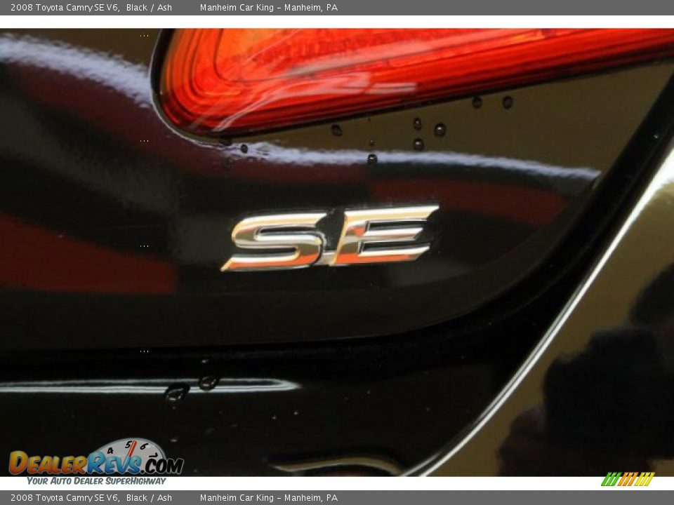 2008 Toyota Camry SE V6 Black / Ash Photo #19