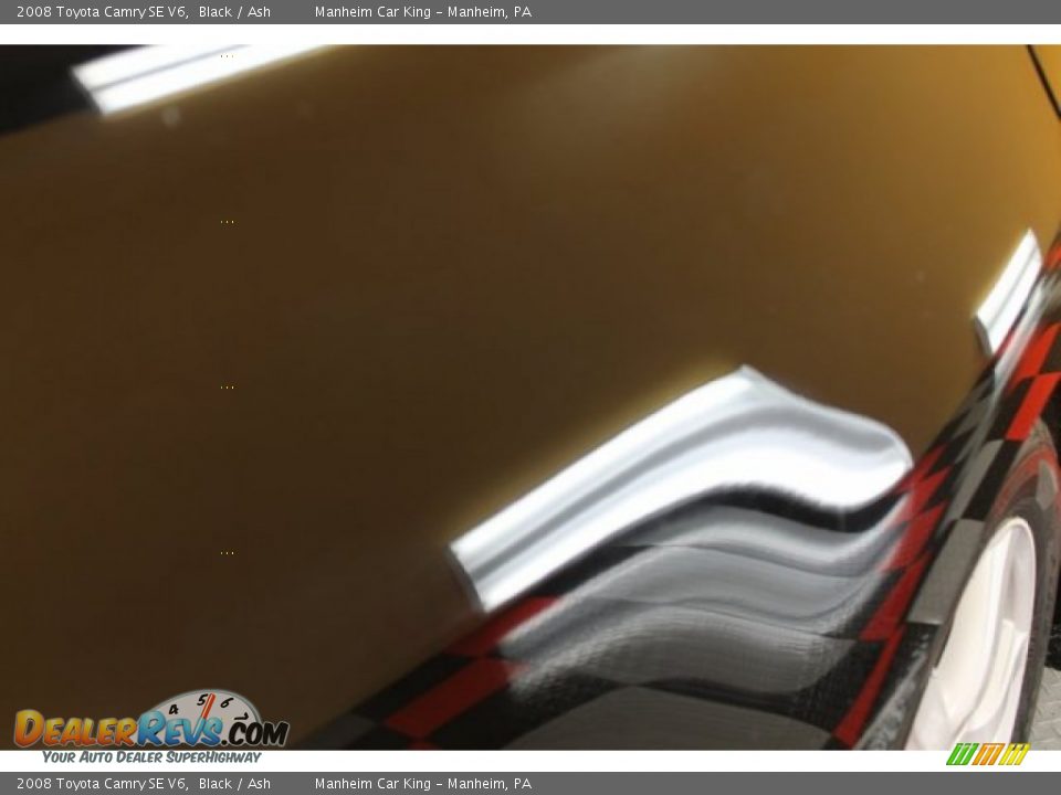 2008 Toyota Camry SE V6 Black / Ash Photo #24