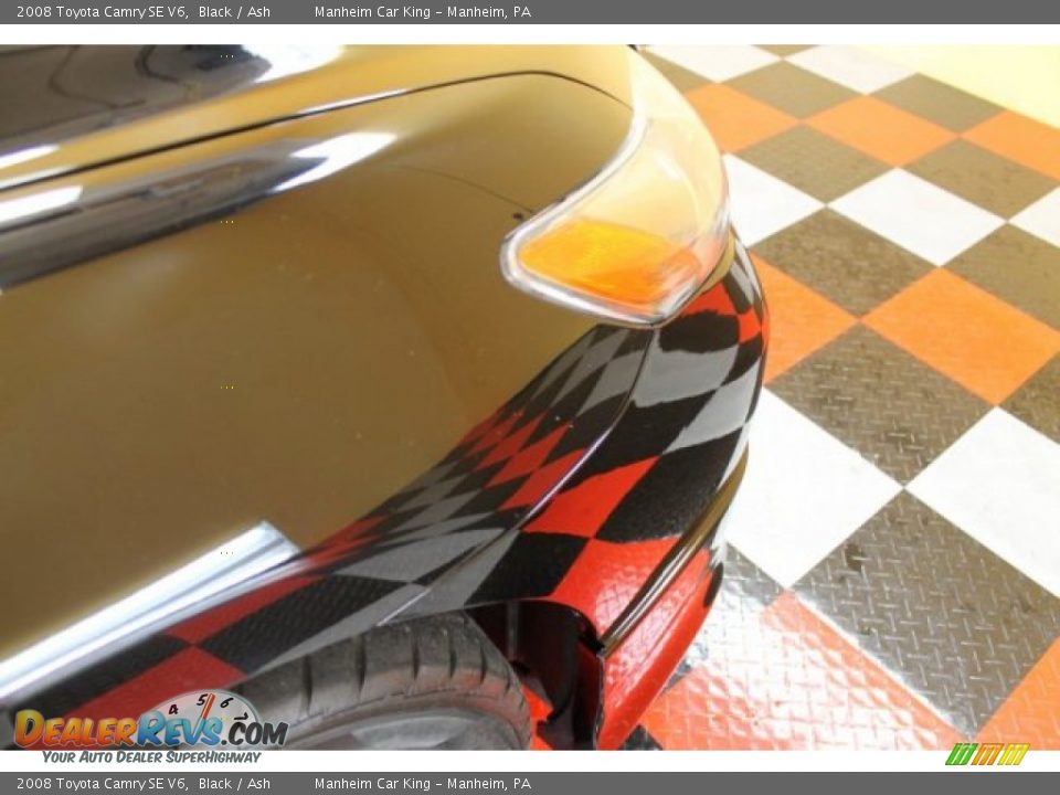 2008 Toyota Camry SE V6 Black / Ash Photo #27