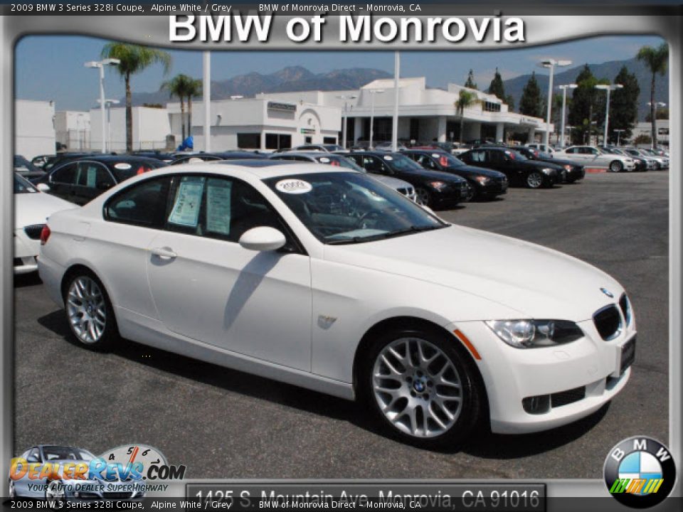 2009 BMW 3 Series 328i Coupe Alpine White / Grey Photo #1