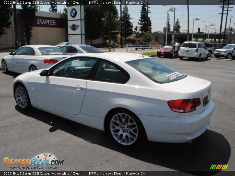 2009 BMW 3 Series 328i Coupe Alpine White / Grey Photo #11