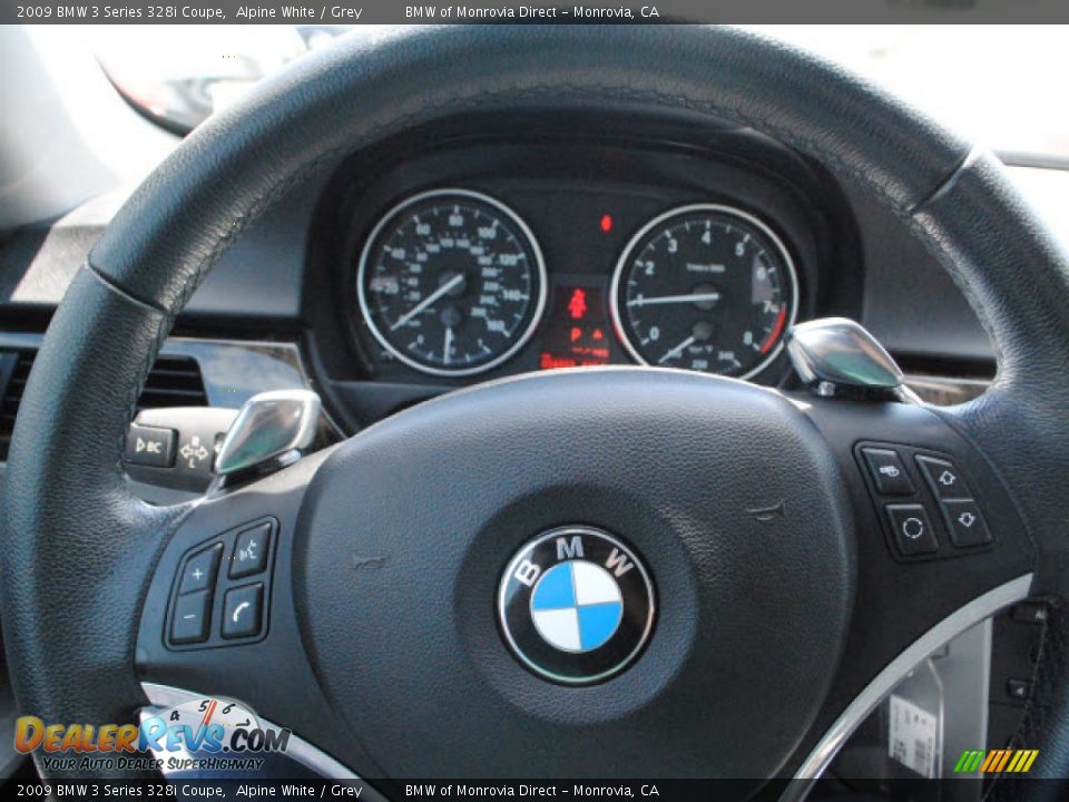 2009 BMW 3 Series 328i Coupe Alpine White / Grey Photo #20