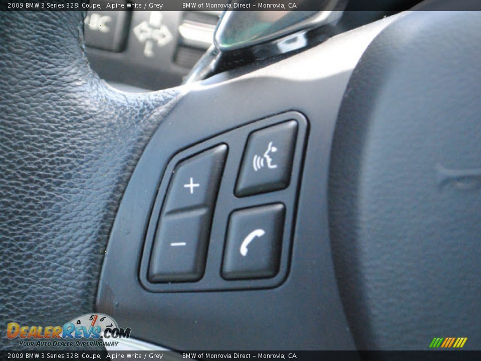 2009 BMW 3 Series 328i Coupe Alpine White / Grey Photo #21