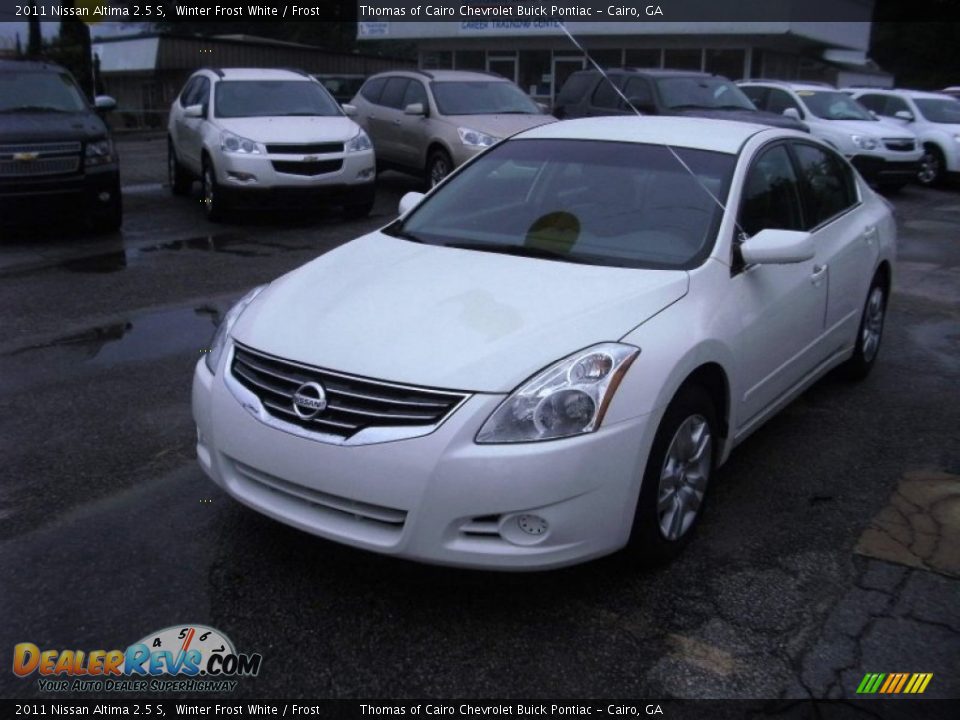 2011 Nissan Altima 2.5 S Winter Frost White / Frost Photo #1