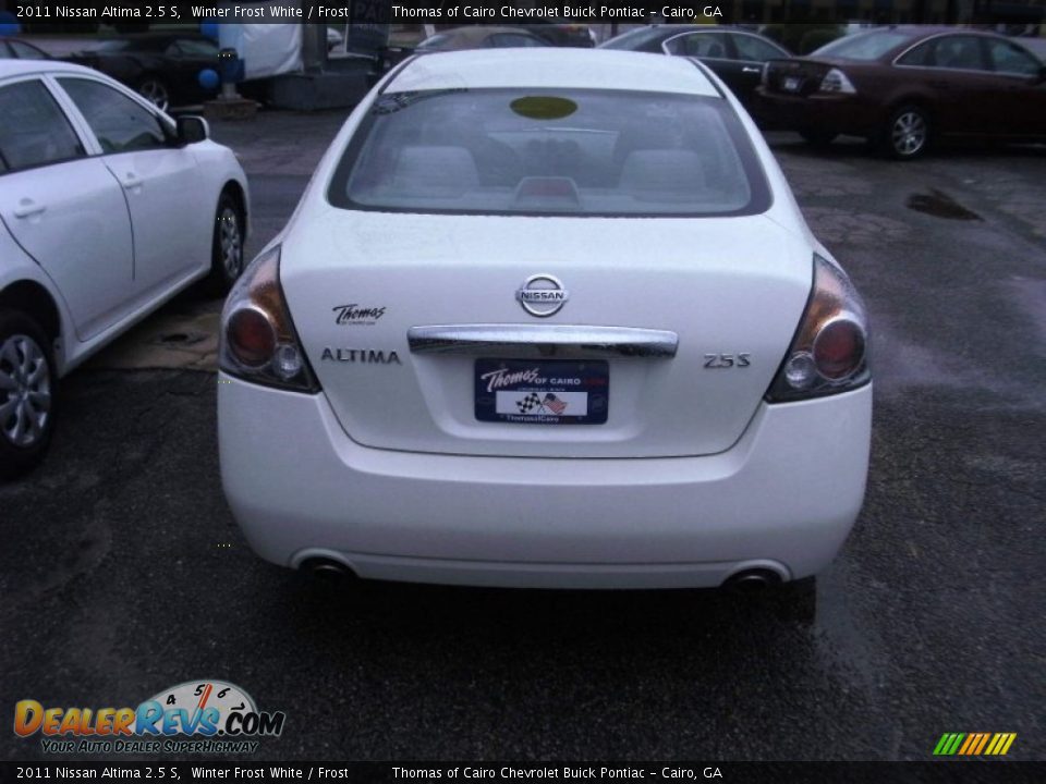 2011 Nissan Altima 2.5 S Winter Frost White / Frost Photo #4