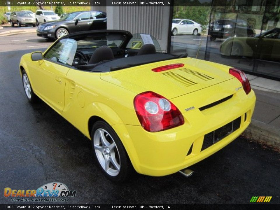 2003 Toyota MR2 Spyder Roadster Solar Yellow / Black Photo #3