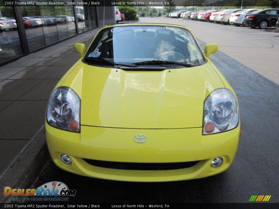 2003 Toyota MR2 Spyder Roadster Solar Yellow / Black Photo #7