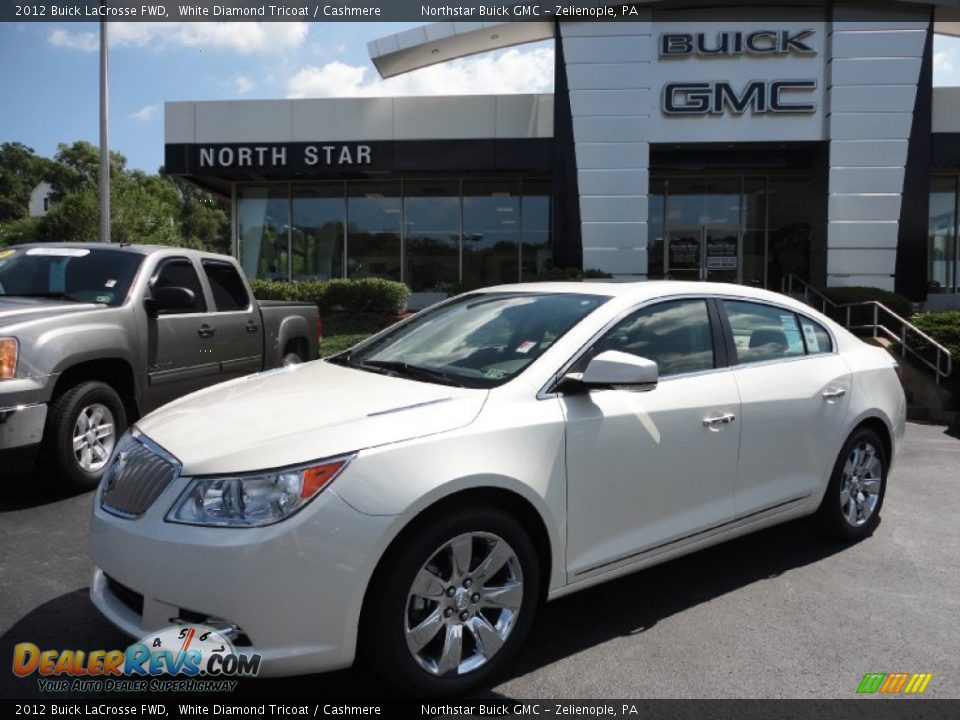 2012 Buick LaCrosse FWD White Diamond Tricoat / Cashmere Photo #1