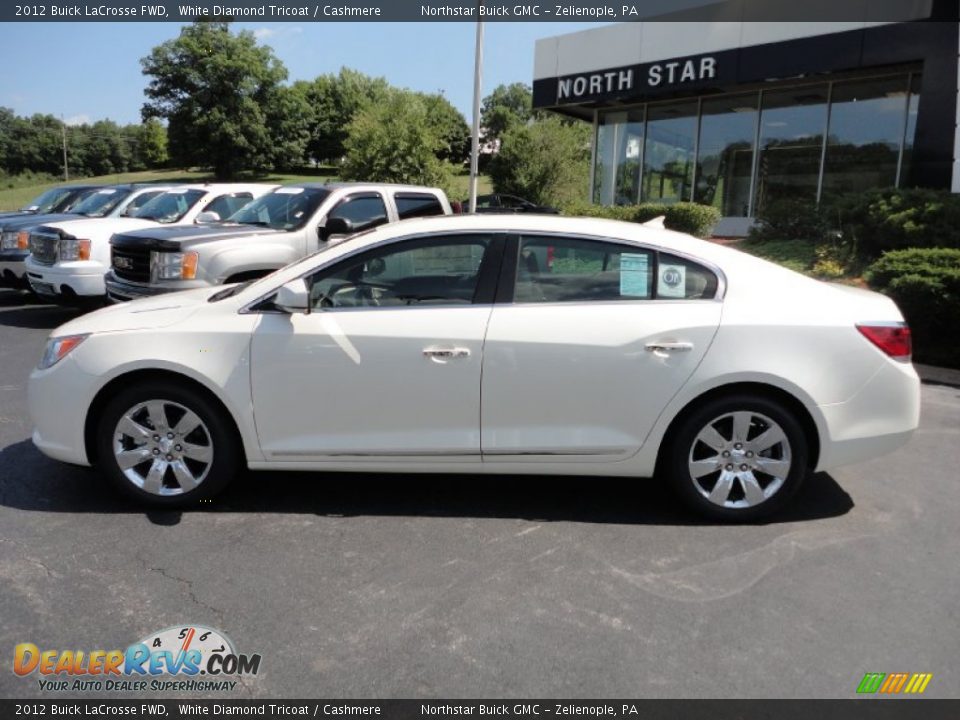 2012 Buick LaCrosse FWD White Diamond Tricoat / Cashmere Photo #2