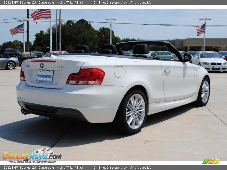 2012 BMW 1 Series 128i Convertible Alpine White / Black Photo #5