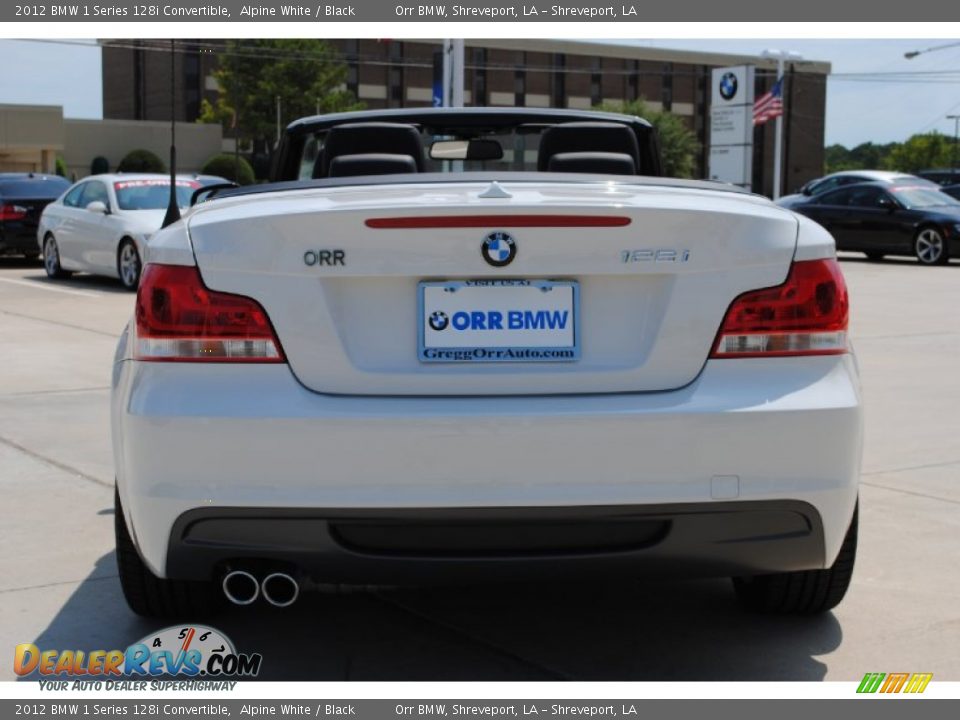 2012 BMW 1 Series 128i Convertible Alpine White / Black Photo #6