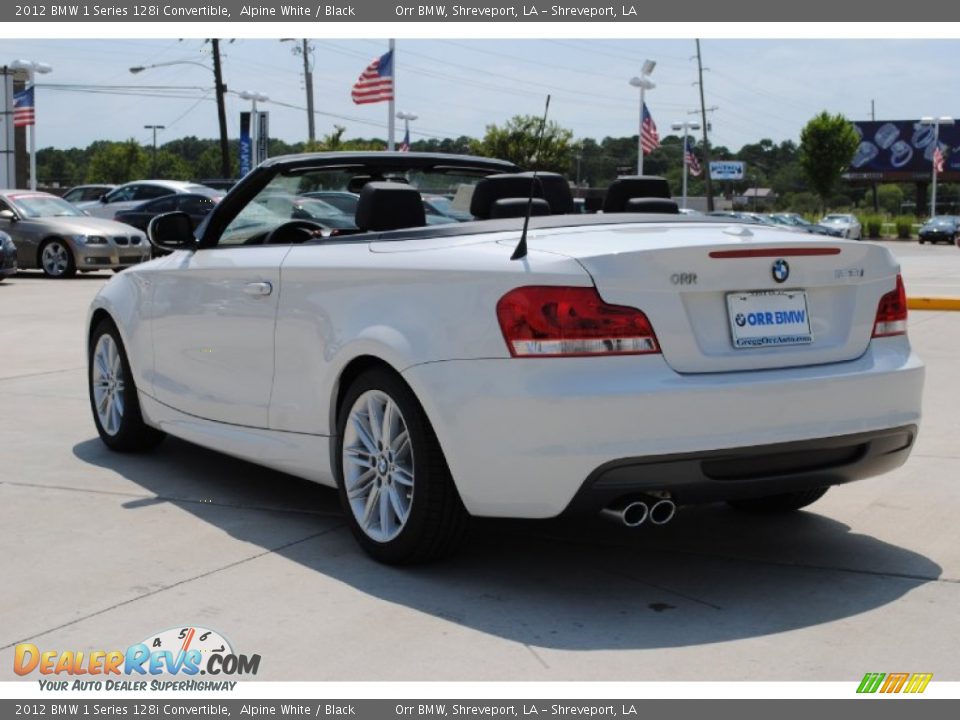 2012 BMW 1 Series 128i Convertible Alpine White / Black Photo #7