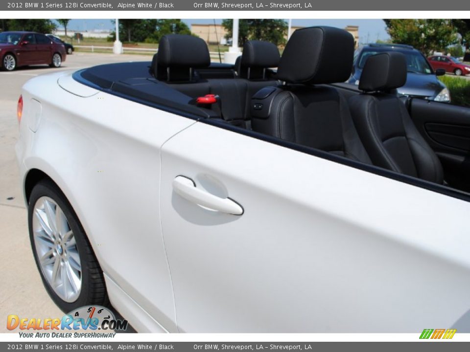 2012 BMW 1 Series 128i Convertible Alpine White / Black Photo #13